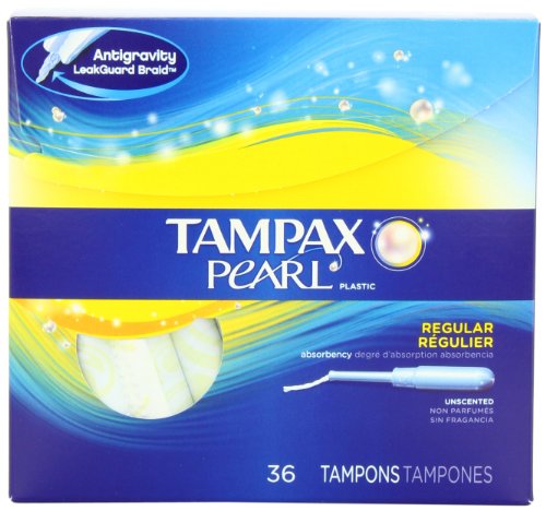 Tampax Pearl Plastic Unscented Tampons   $3.98（60%off）
