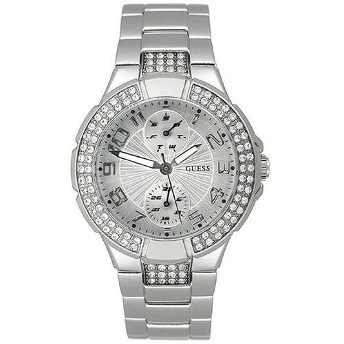 GUESS U12003L1不鏽鋼兩眼計時鑲鑽時裝女款腕錶 特價$81.97