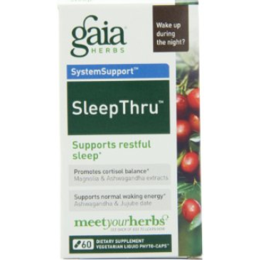 Gaia Herbs SleepThru, 60 Liquid Phyto-Capsules $15.16 with Ss