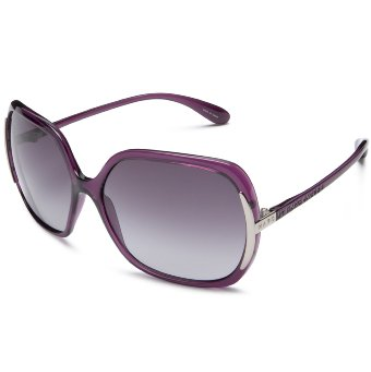 Marc by Marc Jacobs Women's MMJ 115/S Resin Sunglasses,Dark Violet Frame/Dark Gray Gradient Lens,one size $62.99(36%off) 
