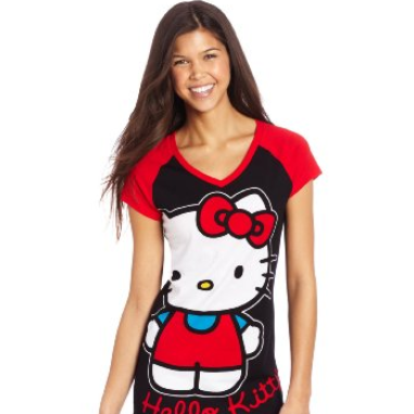 Hello Kitty 100% 纯棉大凯蒂猫长T恤 特价$11.18