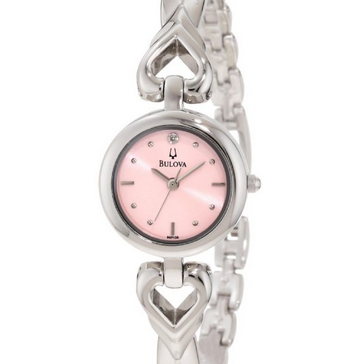 降！市場最低價！Bulova 寶路華 96P136 女士心形精美手鐲腕錶 特價$77.57