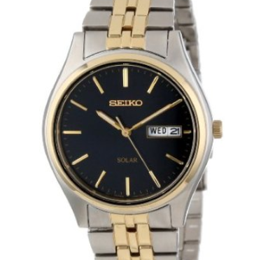 Seiko(精工)SNE034男士太陽能石英腕錶 特價$79.62