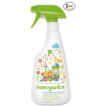 Babyganics Toy & Highchair Cleaner, 17-Fluid Ounce Bottles (Pack of 2), only  $5.31