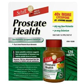 Schiff Prostate Health with Saw Palmetto, Lycopene & Selenium 120 Tablets (Pack of 2) $29.99 