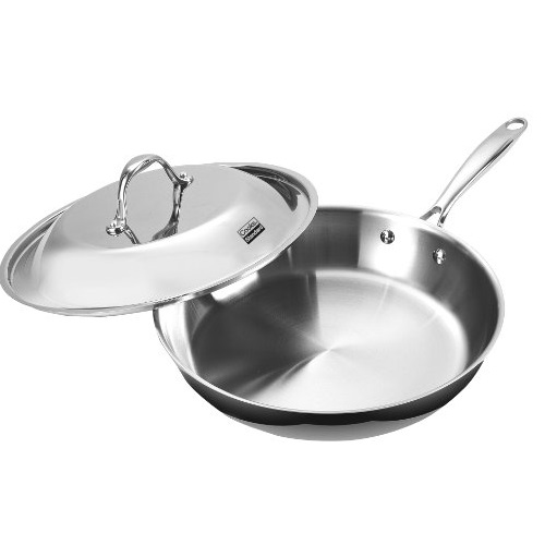 Cooks Standard NC-00239 Multi-Ply Clad Stainless Steel 12 in. Fry Pan with Hi-Dome Lid, only $42.25