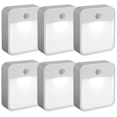 Mr Beams MB726 Battery Powered Motion Sensing LED Nightlight, White, 6-Pack, only $32.75, free shipping