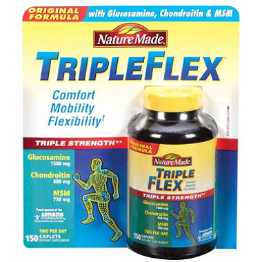 Nature Made TripleFlex - Glucosamine Chondroitin - 170 Caplets, Only $25.74, You Save $4.21(14%)