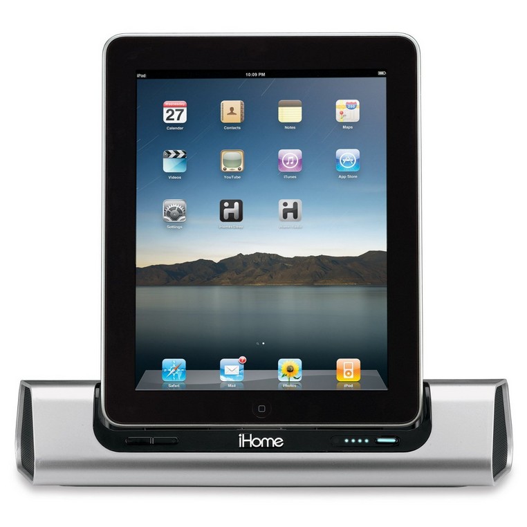 iHome iD9 30-Pin iPod/iPhone/iPad Dock 便携式插座音响 $42.99免运费