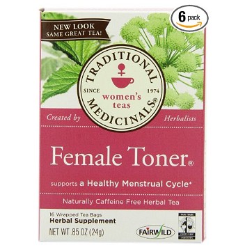 Traditional Medicinals Female Toner, 16-Count Boxes (Pack of 6) $19.89+free shipping