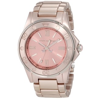 Juicy Couture Women's 1900889 RICH GIRL Rose Gold Aluminum Bracelet Watch $108.00+Free shipping