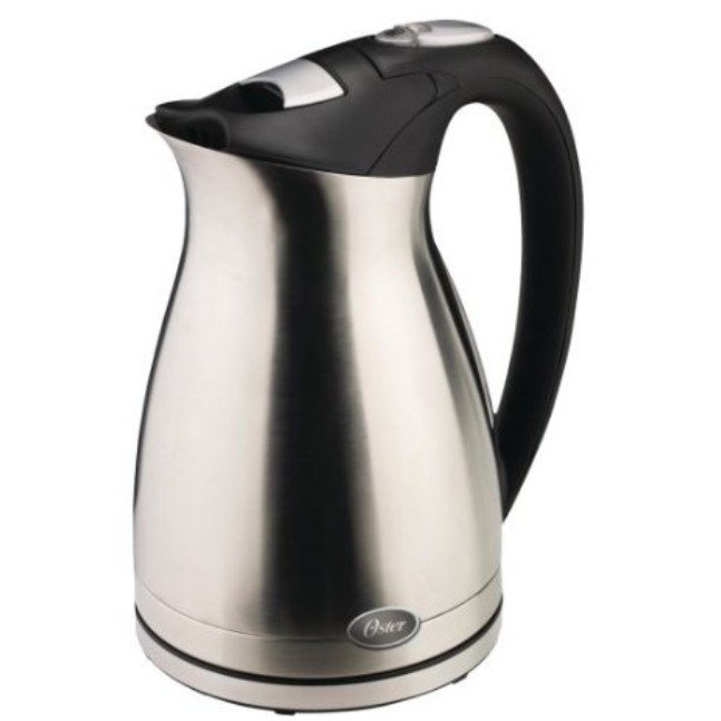 Oster 5965 1-1/2-Liter Electric Water Kettle, Stainless Steel $30.99+free shipping