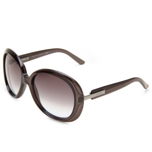 GUCCI Women's GG3534S Oval Sunglasses,Gray Frame/Gray Gradient Lens,One Size $154.95+free shipping