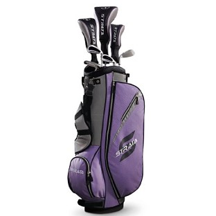 Strata Women's Complete Golf Set with Bag, 11-Piece (Right Hand, Purple, Driver, Fairway, Hybrid, Irons, Putter) $196.71+free shipping