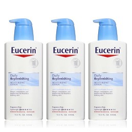 Eucerin 优色林13.5盎司装补水保湿润肤乳(3瓶装) $15.49免运费