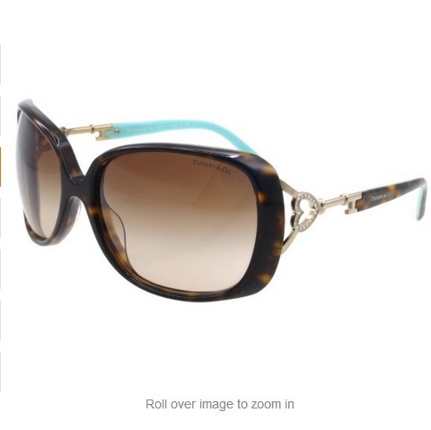 Tiffany & Co. Tf4055b Sunglasses. Color Havana/blue. Size 61.   $232.75 (39%off)