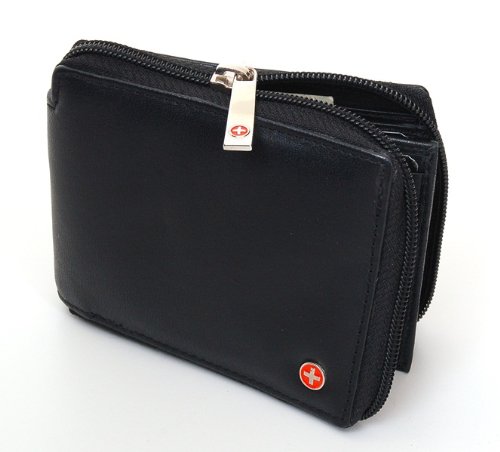 Alpine Swiss Zippered Bifold Men's Wallet with Deluxe Credit Card Flip Pocket Genuine Lambskin Leather Comes in a Gift Bag -Black $10.99 (78%off)  + $2.99 shipping 