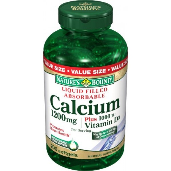Nature's Bounty Calcium 1200 Mg. Plus Vitamin D3, 220-Count, only $10.35, free shipping after using SS
