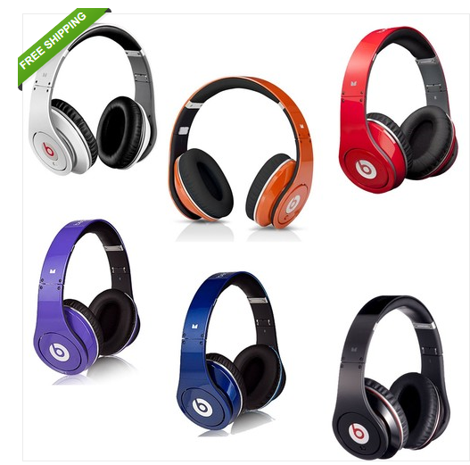 Studio Beats by Dr Dre Over-Ear Headphones Black White Red Blue Purple Orange for $169.99+free shipping