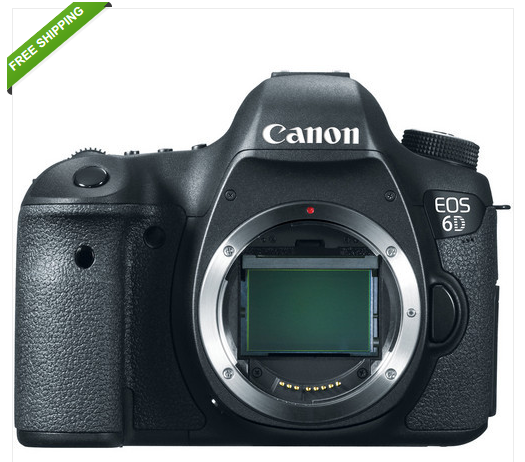 Canon EOS 6D 20.2 MP Digital SLR Camera (Body) for $1499.99+free shipping