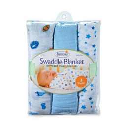 Summer Infant Muslin Swaddling Blanket 3-Pack     $18.33 （39%off）