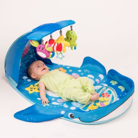 Infantino 宝宝鲸鱼造型爬行毯  原价$59.99 现仅售$44.99 免运费
