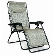 Camco 51842 Zero Gravity Padded Chair (X-Large, Tan Fern Pattern) $48