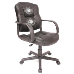 Comfort Products 60-6814 Massage Leather Task Chair, Mid-Back $49