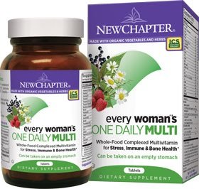 白菜！New Chapter 新章女性每日一片有機純天然複合維生素，72粒裝，原價$59.95，現點擊coupon后僅售$12.91，免運費