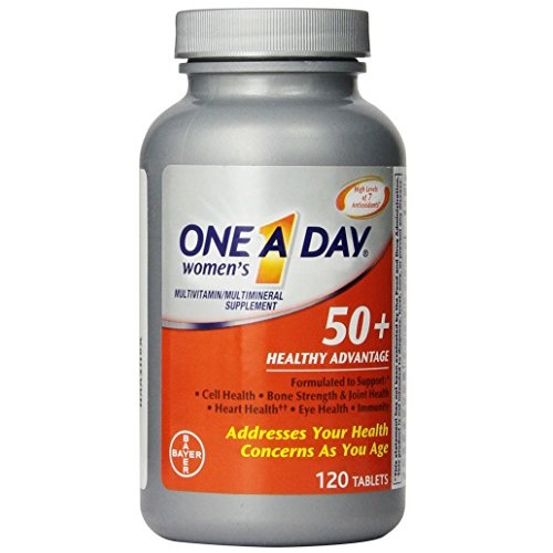 One A Day Women's 50+ Advantage Multivitamins, 120 Count , only $10.00