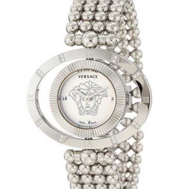 大降！创新低！范思哲 Versace 91Q91D002 S099 Eon系列精钢串珠式女士时装腕表 $923.11