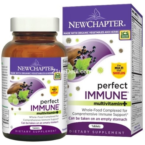 New Chapter Perfect Immune Multi Vitamin Tablets, 96 Count $28.20