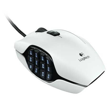 史低價！Logitech羅技 G600 MMO 遊戲滑鼠 (白色)，原價$79.99，現僅售$38.49，免運費。
