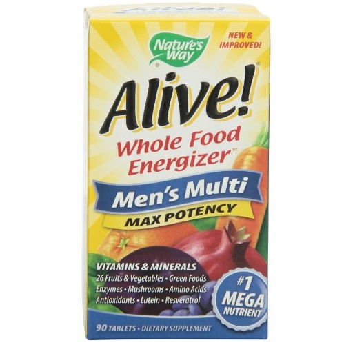 Alive! Men's Max Potency Multivitamin, 90 tablets, only $9.63