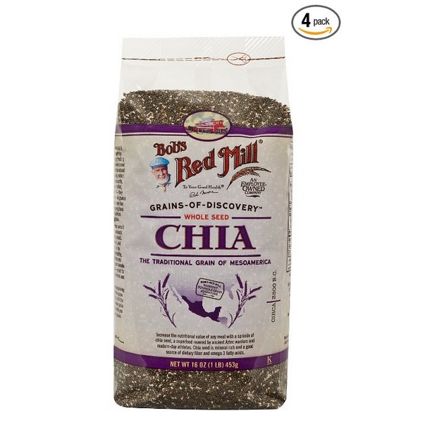 Bob's Red Mill Chia Seeds, 16-oz. Bags (Count of 4), only $27.56, free shipping after using Subscribe and Save service
