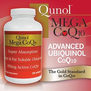 Qunol Mega CoQ10 Softgels, 100 Mg, 120 Count $28.99+free shipping