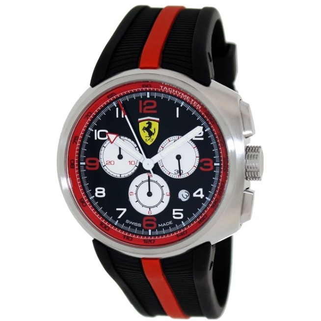 Ferrari F1 Fast Lap Men's Black Rubber Strap Chronograph Watch FE-10-ACC-CG-BK $269.99+free shipping
