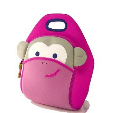 Dabbawalla Bags Blushing Monkey Lunch Bag, Magenta/Pink/Grey    $25.47 (15%)