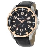 Bulova Men's 98B154 Solano Marine Star Leather strap Watch $127.97 FREE Shipping