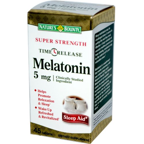 Nature's Bounty Time Released Melatonin, 45 Count, only $4.88, free shipping