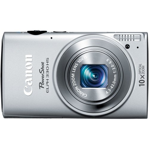 Canon PowerShot ELPH 330 HS 12.1 MP Wi-Fi Enabled CMOS Digital Camera with 10x Optical Zoom 24mm Wide-Angle Lens and 1080p Full HD Video (Silver) $169