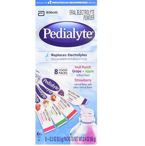 Pedialyte Electrolyte Powder, Electrolyte Drink, Variety Pack, Powder Sticks, 0.3 oz, 8 Count, only $4.69 after clipping coupon