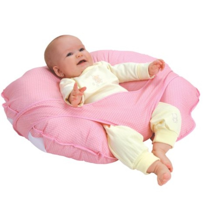 Leachco Cuddle-U - Nursing Pillow And More - Pink Pin Dot, only $21.48