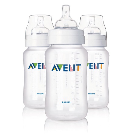 Philips Avent BPA Free Classic Polypropylene Bottles, 3 Count, 11 Ounce, only$15.90 
