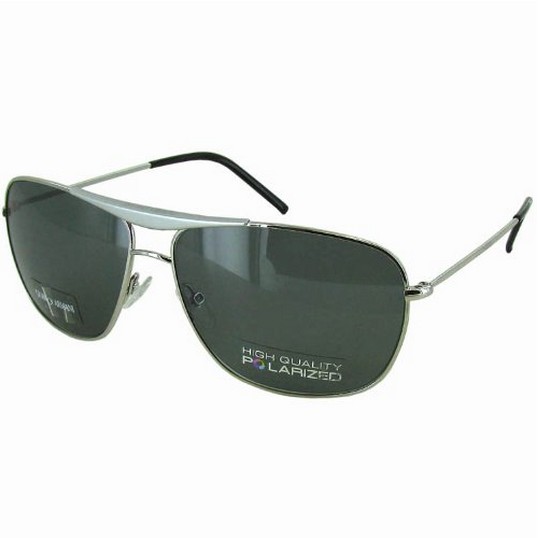 Giorgio Armani 886/S Men's Polarized Aviator Full Rim Sports Sunglasses - Palladium/Gray  $65.99+free shipping