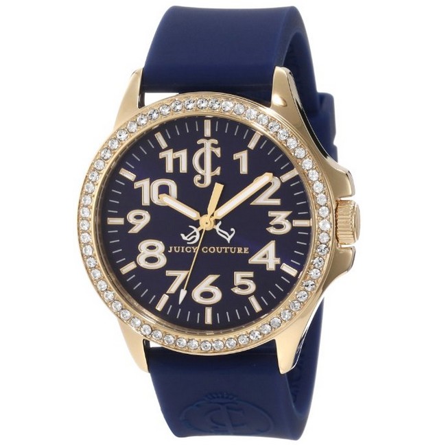 Juicy Couture Women's 1900962 Jetsetter Navy Blue Silicone Strap Watch $131.99 + Free Shipping
