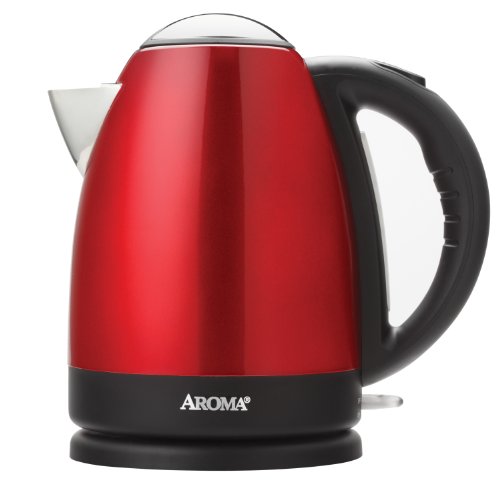 AROMA ARC-125R 7-Cup Stainless Steel Electric Kettle, Red $26.40+free 