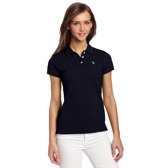 U.S. Polo Assn. 纯棉女款短袖Polo衫，原价$28.00，现最低仅售$11.48，最高仅售 $12.99。多种颜色可选！