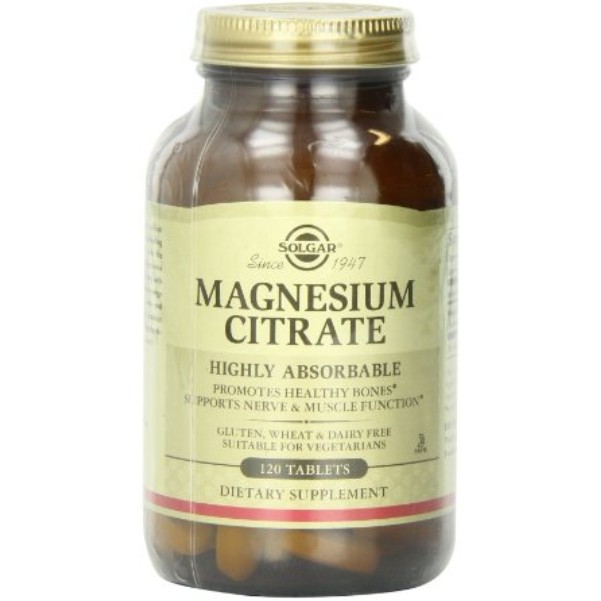 Solgar Magnesium Citrate 120 tabs $12.70