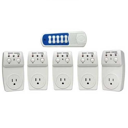 Etekcity 5 Pack Wireless Control Electrical Outlet Switch Socket with 1 Remote (Battery Included) $26.99 